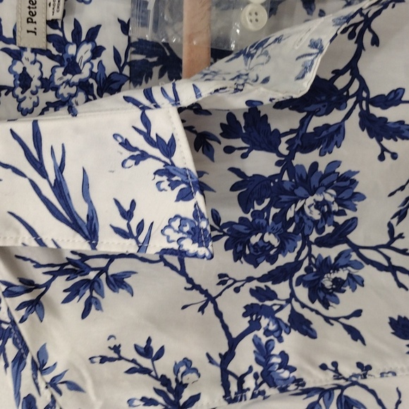 J Peterman Toile Blouse 6 - Picture 5 of 8